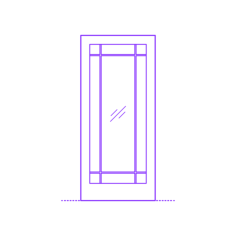 Buildings Interior Doors Lite Interior Door Mix Border Corner Outline Svg Vector, Free Vectors File